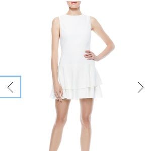 Alice + Olivia Palmira Sleeveless Ruffle Dress, 6